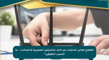 انقطاع مفاجئ للإنترنت عن آلاف مشتركين المصرية للاتصالات.. ما السبب الحقيقي؟